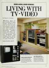 Better Homes & Gardens January 1987 Magazine Article: LIVING WITH TV-VIDEO