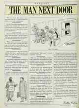 Better Homes & Gardens January 1987 Magazine Article: THE MAN NEXT DOOR