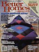 Better Homes & Gardens January 1987 Magazine Cover