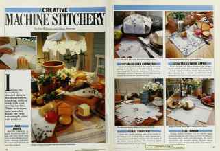 Better Homes & Gardens January 1987 Magazine Article: CREATIVE MACHINE STITCHERY