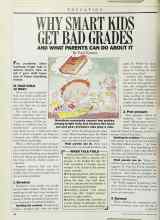 Better Homes & Gardens February 1987 Magazine Article: WHY SMART KIDS GET BAD GRADES AND WHAT PARENTS CAN DO ABOUT IT