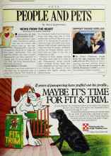 Better Homes & Gardens February 1987 Magazine Article: PEOPLE AND PETS
