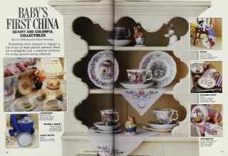 Better Homes & Gardens February 1987 Magazine Article: BABY'S FIRST CHINA
