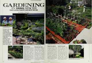 Better Homes & Gardens February 1987 Magazine Article: GARDENING IN SMALL SPACES