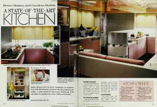 Better Homes & Gardens February 1987 Magazine Article: Better Homes and Gardens Builds A STATE OF THE ART KITCHEN
