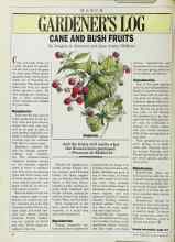 Better Homes & Gardens March 1987 Magazine Article: GARDENER'S LOG