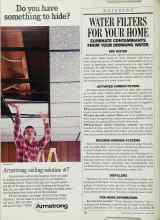 Better Homes & Gardens March 1987 Magazine Article: WATER FILTERS FOR YOUR HOME