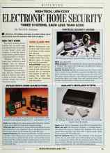 Better Homes & Gardens March 1987 Magazine Article: HIGH-TECH, LOW-COST ELECTRONIC HOME SECURITY