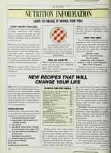 Better Homes & Gardens March 1987 Magazine Article: NUTRITION INFORMATION