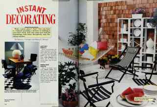 Better Homes & Gardens March 1987 Magazine Article: INSTANT DECORATING