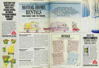 Better Homes & Gardens March 1987 Magazine Article: MOTOR-HOME RENTALS THE FAMILY WAY TO TRAVEL