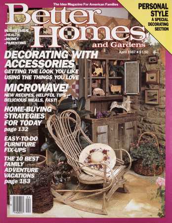Better Homes & Gardens April 1987 Magazine Cover