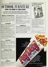 Better Homes & Gardens April 1987 Magazine Article: OUTDOOR FURNITURE HOW TO KEEP IT LIKE NEW!
