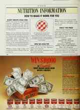 Better Homes & Gardens April 1987 Magazine Article: NUTRITION INFORMATION