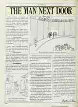 Better Homes & Gardens April 1987 Magazine Article: THE MAN NEXT DOOR