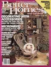 Better Homes & Gardens April 1987 Magazine Cover