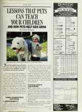 Better Homes & Gardens May 1987 Magazine Article: LESSONS THAT PETS CAN TEACH YOUR CHILDREN AND HOW PETS HELP KIDS GROW