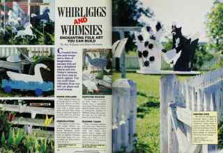 Better Homes & Gardens May 1987 Magazine Article: WHIRLIGIGS AND WHIMSIES