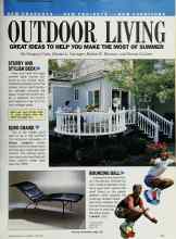 Better Homes & Gardens June 1987 Magazine Article: OUTDOOR LIVING