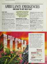 Better Homes & Gardens June 1987 Magazine Article: AMBULANCE EMERGENCIES AND HOW TO GET HELP FAST