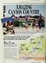 Better Homes & Gardens June 1987 Magazine Article: AMAZING CANYON COUNTRY
