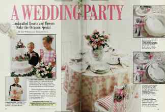 Better Homes & Gardens June 1987 Magazine Article: A WEDDING PARTY