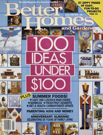 Better Homes & Gardens July 1987 Magazine Cover