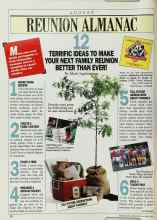 Better Homes & Gardens August 1987 Magazine Article: REUNION ALMANAC