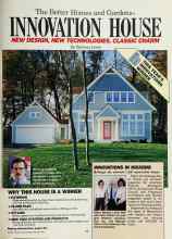 Better Homes & Gardens August 1987 Magazine Article: The Better Homes and Gardens INNOVATION HOUSE