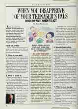 Better Homes & Gardens August 1987 Magazine Article: WHEN YOU DISAPPROVE OF YOUR TEENAGER'S PALS