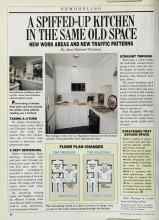 Better Homes & Gardens August 1987 Magazine Article: A SPIFFED-UP KITCHEN IN THE SAME OLD SPACE