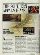 Better Homes & Gardens August 1987 Magazine Article: THE SOUTHERN APPALACHIANS