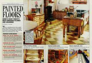Better Homes & Gardens August 1987 Magazine Article: PAINTED FLOORS