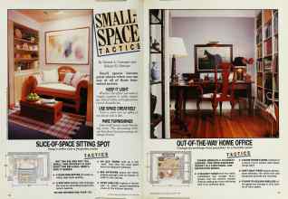 Better Homes & Gardens August 1987 Magazine Article: SMALL-SPACE TACTICS