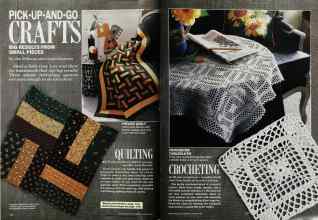 Better Homes & Gardens August 1987 Magazine Article: PICK-UP-AND-GO CRAFTS