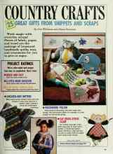 Better Homes & Gardens September 1987 Magazine Article: COUNTRY CRAFTS
