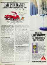 Better Homes & Gardens September 1987 Magazine Article: CAR INSURANCE