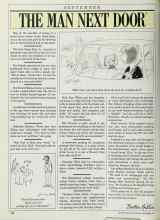 Better Homes & Gardens September 1987 Magazine Article: THE MAN NEXT DOOR