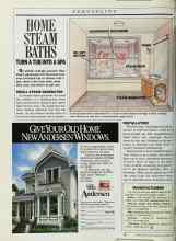Better Homes & Gardens October 1987 Magazine Article: HOME STEAM BATHS