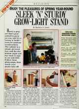 Better Homes & Gardens October 1987 Magazine Article: ENJOY THE PLEASURES OF SPRING YEAR-ROUND SLEEK 'N' STURDY GROW-LIGHT STAND