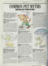 Better Homes & Gardens October 1987 Magazine Article: COMMON PET MYTHS