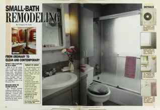 Better Homes & Gardens October 1987 Magazine Article: SMALL-BATH REMODELING