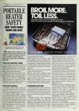 Better Homes & Gardens November 1987 Magazine Article: PORTABLE HEATER SAFETY