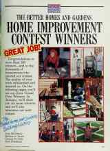 Better Homes & Gardens November 1987 Magazine Article: THE BETTER HOMES AND GARDENS HOME IMPROVEMENT CONTEST WINNERS