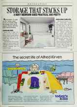 Better Homes & Gardens November 1987 Magazine Article: STORAGE THAT STACKS UP
