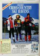 Better Homes & Gardens November 1987 Magazine Article: THE BEST CROSS-COUNTRY SKI HAVENS