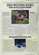 Better Homes & Gardens November 1987 Magazine Article: BIRD-WATCHING BASICS