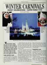 Better Homes & Gardens December 1987 Magazine Article: WINTER CARNIVALS