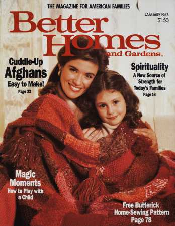 Better Homes & Gardens January 1988 Magazine Cover