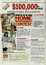 Better Homes & Gardens January 1988 Magazine Article: 1988 HOME IMPROVEMENT CONTEST